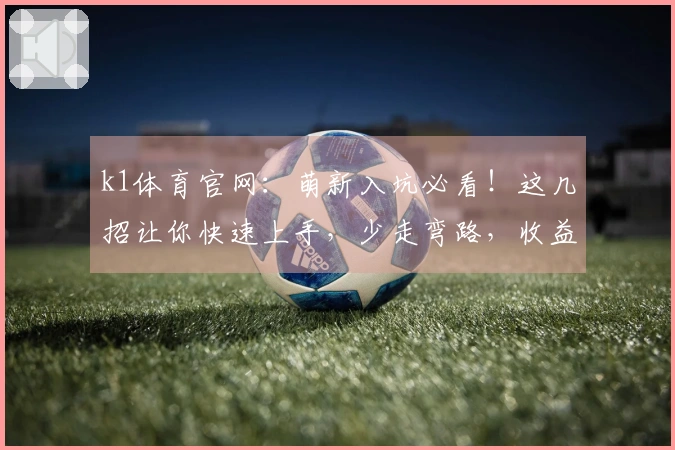 k1体育官网：萌新入坑必看！这几招让你快速上手，少走弯路，收益拉满！